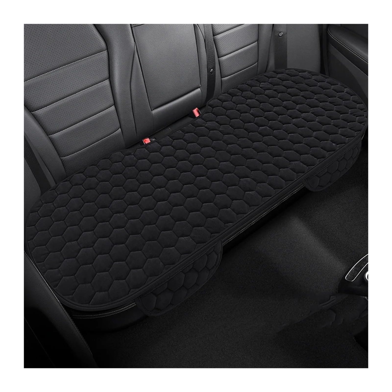 UFITIDU Auto Sitzbezug Für Limousine Fließheck SUV Sitz Matte Auto Abdeckung Vorne Hinten Warme Sitze Kissen Protector Plüsch Sitz Abdeckung Herbst Winter Universal Auto Schonbezüge(Black Rear) von UFITIDU