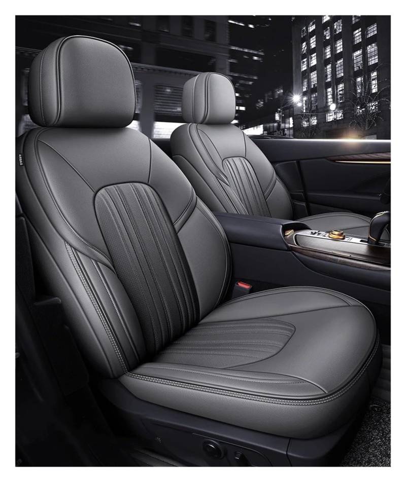 UFITIDU Auto Sitzbezug Für Mitsubishi Für Outlander Für Pajero Custom Fit Autositzbezug Komplettset Auto Schonbezüge(3 Rows 6-8 Seats,Grey) von UFITIDU