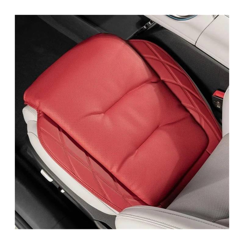 UFITIDU Auto Sitzbezug Für Tesla Für Moll 3 Für Moll Y Für Moll S Auto Innen Zubehör Ler Auto Sitz Abckung Sitzkissen Auto Seat Protector Pad Auto Schonbezüge(Cushion-Red) von UFITIDU