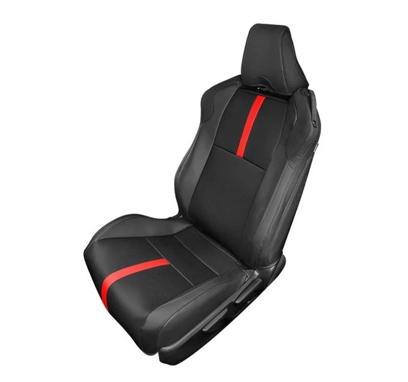 UFITIDU Auto Sitzbezug Für Toyota GR86 Für Subaru BRZ 2013 2014 2015 2016 2017 2018 2019 Auto Zubehör Custom Auto Sitze Abckung Protector Kissen Pad Auto Schonbezüge(Front and Rear,Black and red) von UFITIDU