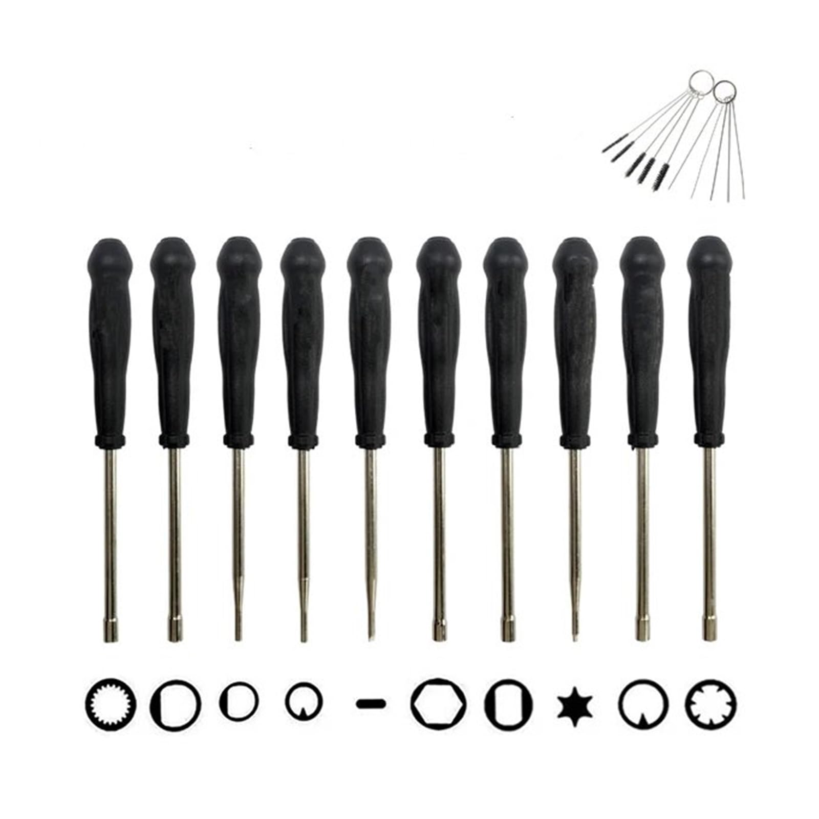 Vergaser Carb 10 Stück/8 Stück Professionelles Kettensägen-Auto-Motorrad-Universal-Vergaser-Einstellwerkzeug Schraubendreher-Reinigungsbürsten-Set Reparatursatz Ersat zvergaser(10PCS-LSD) von UFITIDU