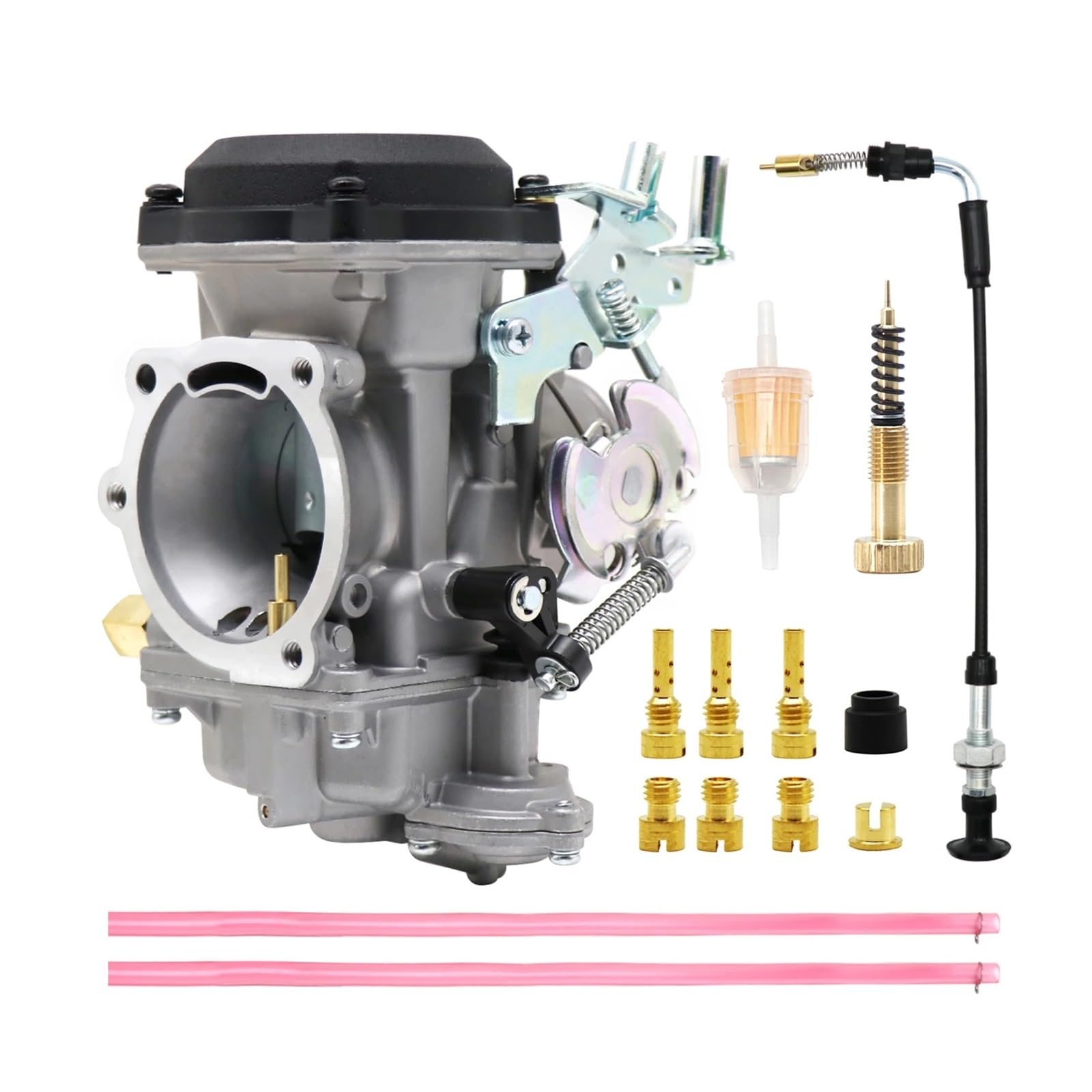 Vergaser Carb CV40 Vergaser Motorrad 40mm Carb Für Davidson Sportster Road King Super Glide 40mm CV 40 XL883 27490-04 274 Ersat zvergaser(CV40 Set) von UFITIDU