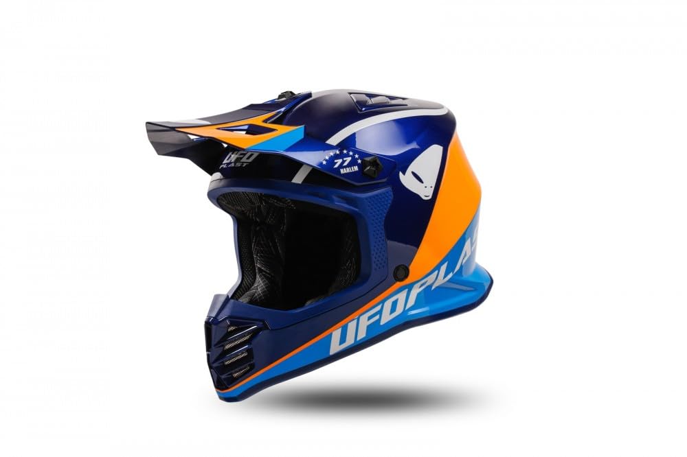 UFO PLAST Boy Korey Helm BLAU/ORANGE L von UFO PLAST