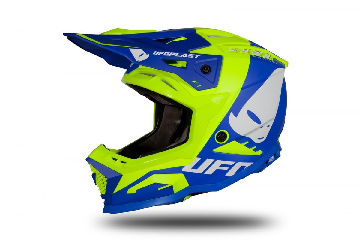 UFO PLAST ECHUS Helm BLAU/GELB NEON MATT L von UFO PLAST