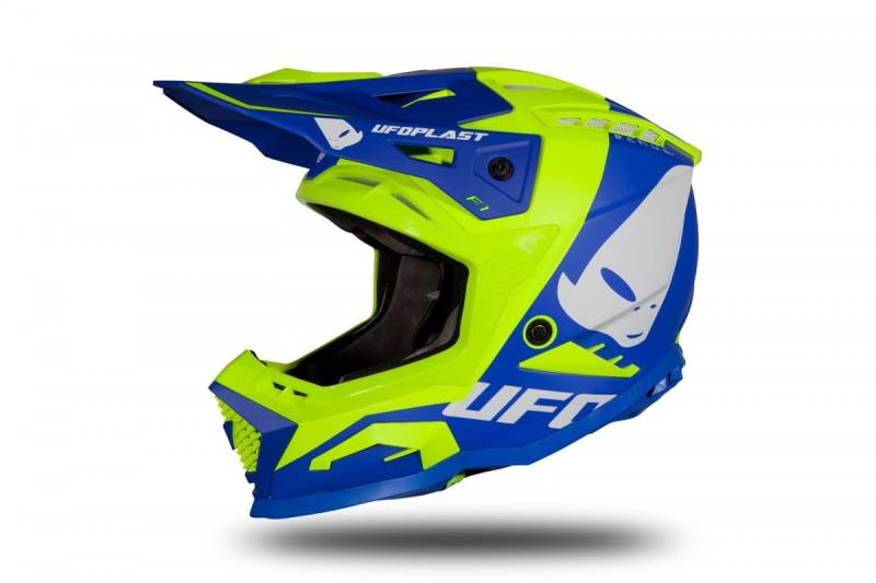 UFO PLAST ECHUS Helm BLAU/GELB NEON MATT L von UFO PLAST