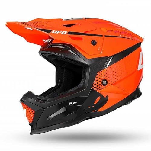 UFO PLAST Helm Echus, Orange/Schwarz, XXL von UFO PLAST