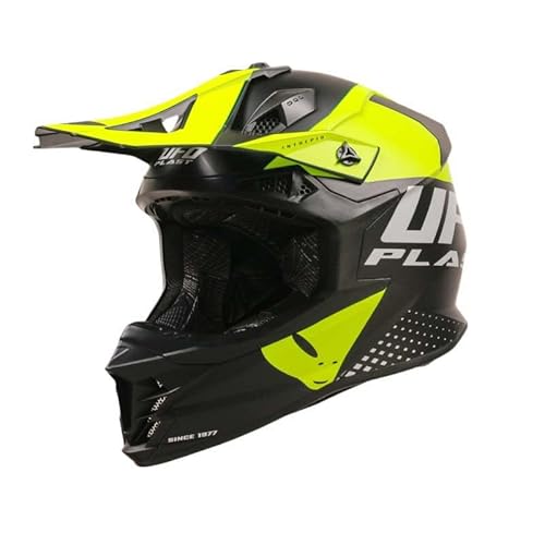 UFO PLAST Intrepid Helm SCHWARZ/GELB L von UFO PLAST