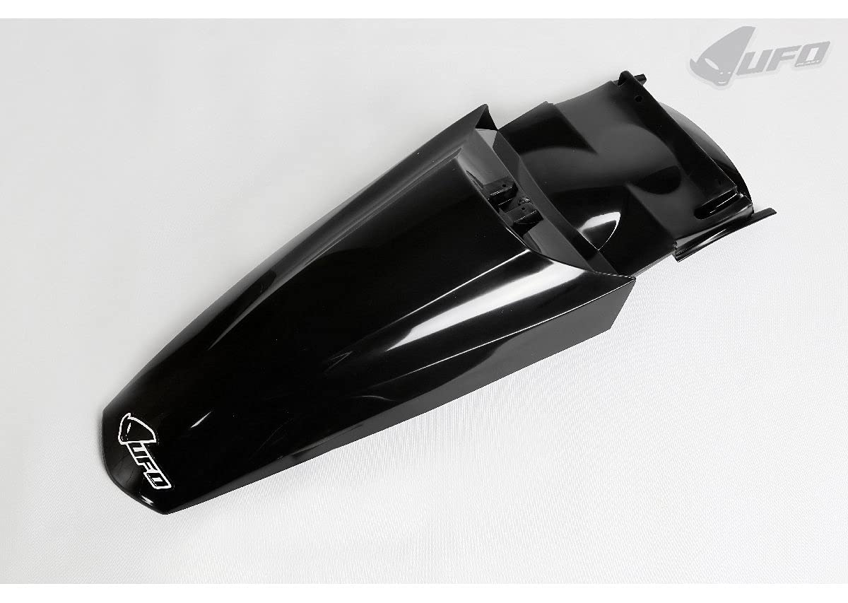 UFO PLAST Kotflügel hinten / Rear Fender Schwarz / Schwarz kompatibel mit KTM LC4 640 von 2002 bis 2004 SMC 660 von 2002 bis 2004 von Ufo Plast