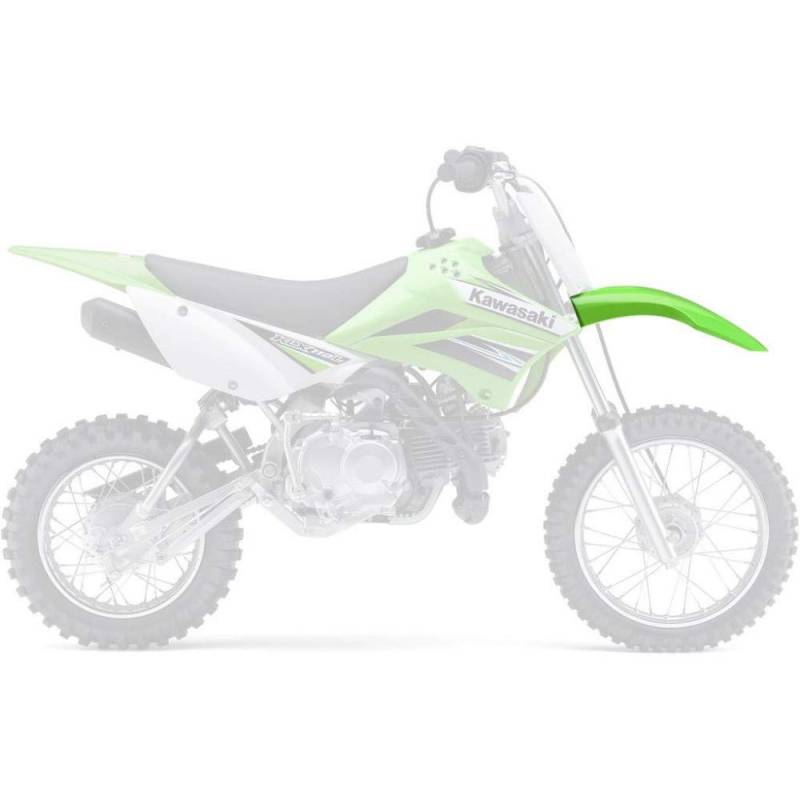 UFO PLAST VORDERER KOTFLÜGEL GRÜN Kawasaki KLX 110 2010-2024 von UFO PLAST