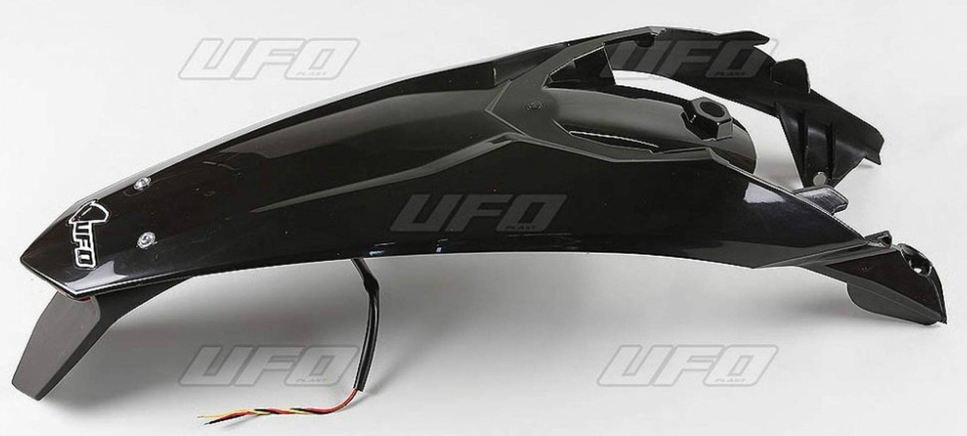 UFO Kotflügel hinten SX/SXF 11-15 EXC 12-16 Rear Fender schwarz mit LED von UFO