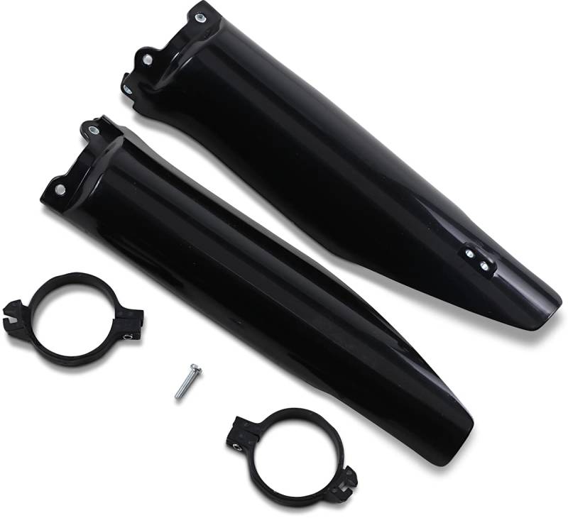 UFO Plastik Gabelschützer für Kawasaki KX125/250 04-08 KX250F 04-05 schwarz von UFO