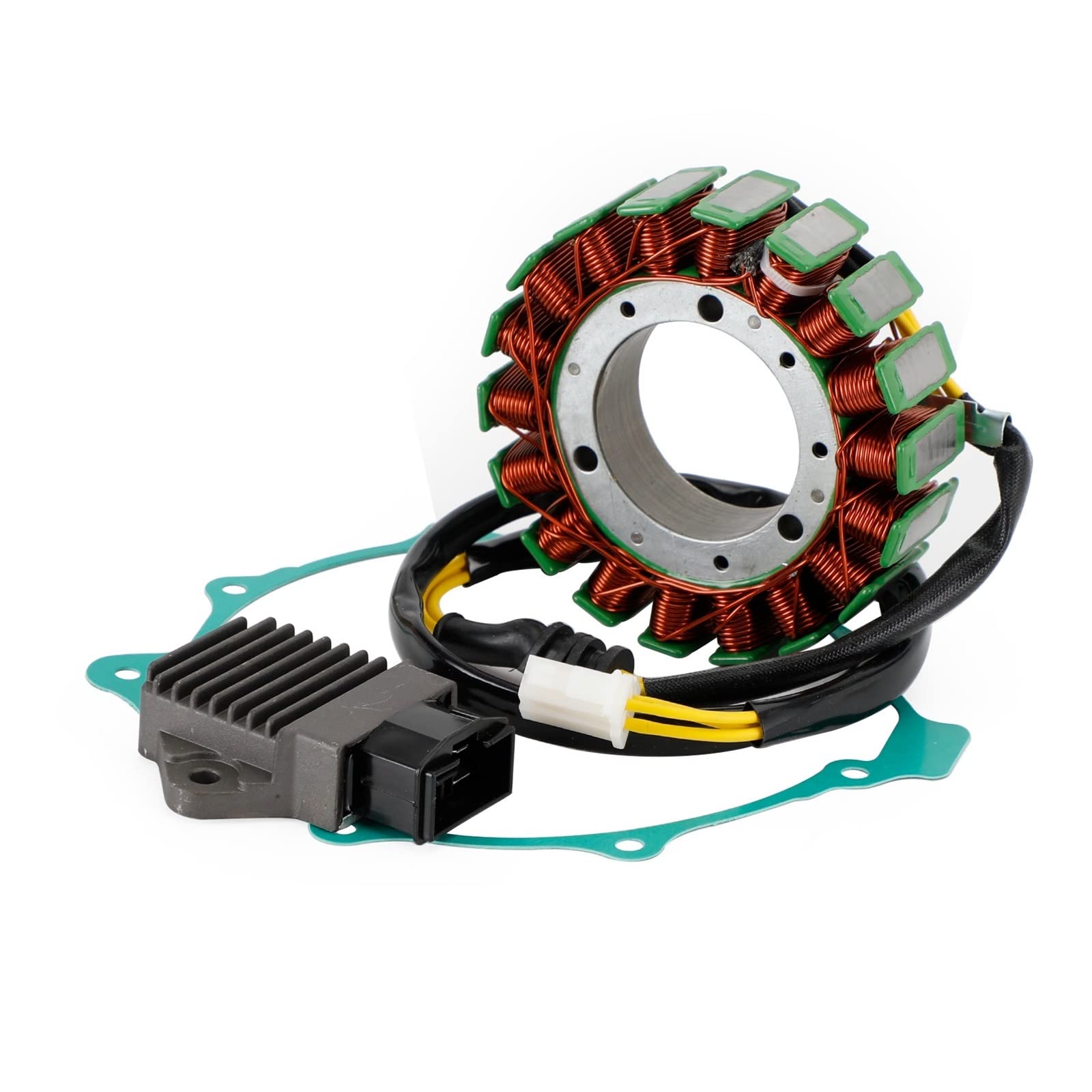 Magneto Stator+Voltage Rectifier+Gasket Compatible With Super Hawk VTR1000F 1998-2005 Motorcycle Accessories von UGALUNMER