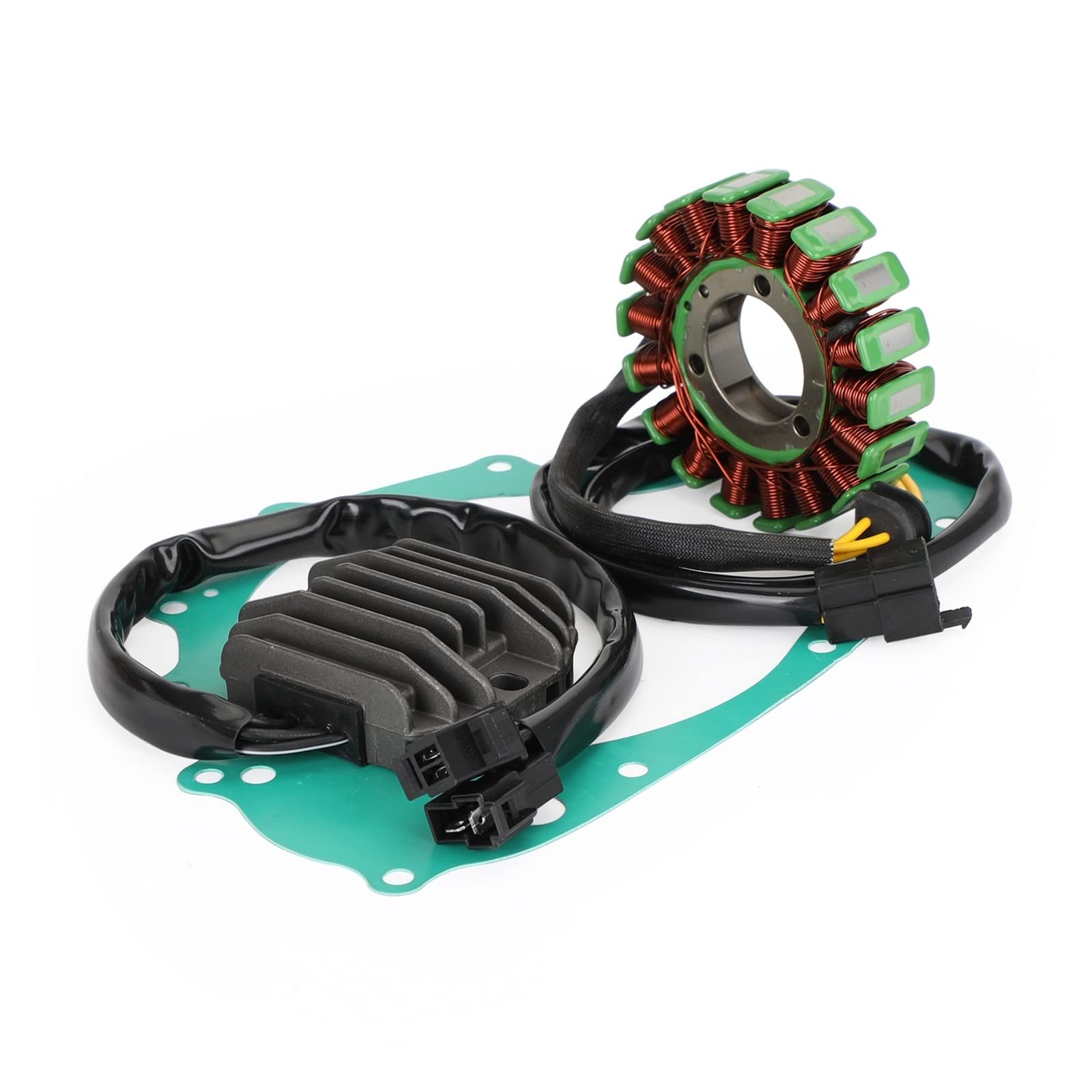 Magneto Stator+Voltage Rectifier+Gasket Compatible With Suzuki GS500F GS 500 F 2004-2009 von UGALUNMER