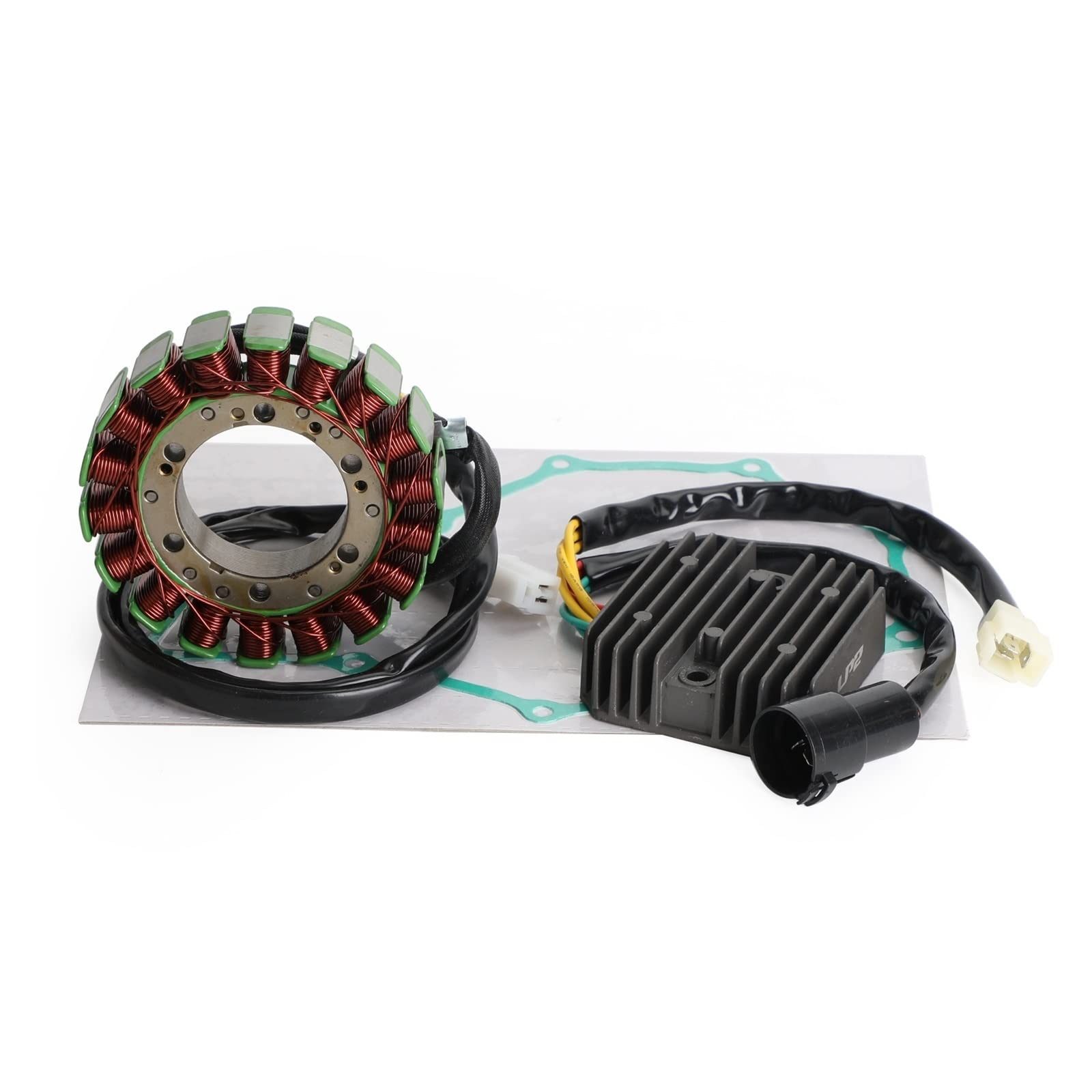 Magneto Stator+Voltage Rectifier+Gasket Compatible With XRV750 Africa Twin 750 1992 31120-MV1-004 31600-MV1-941 Motor von UGALUNMER