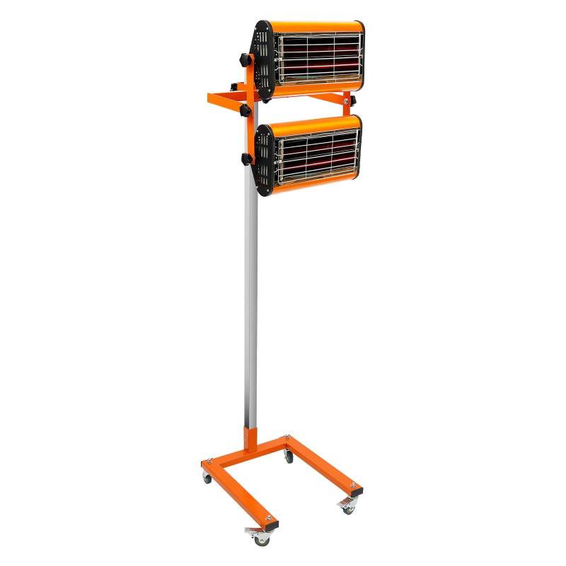 UHDUIG Infrarot-Farbstrahler-Trockner 2 x 1000W Lacktrocknungsmaschine Infrarot-Heizung Infrarot-Trocknungsleuchte 360° Horizontal oder 320° Vertikal Drehen von UHDUIG