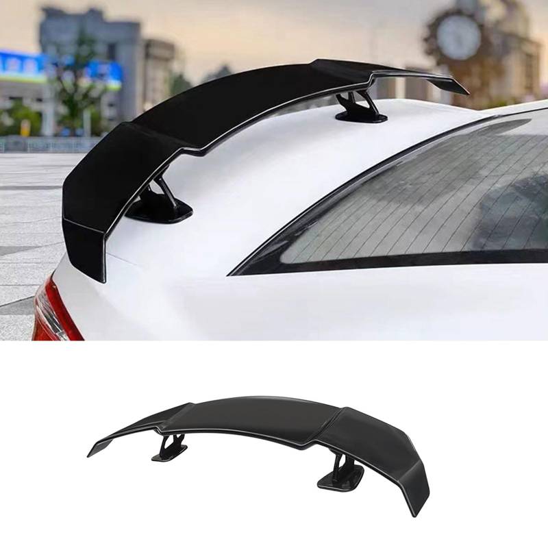 Spoiler für Hyundai Elantra VI (AD, Facelift 2019) 2018 2019 2020, Kofferraum Heckspoiler Dachspoiler Heckflügel Kratzfeste Tuning Auto Zubehör,Gloss Black von UHMMHBGR