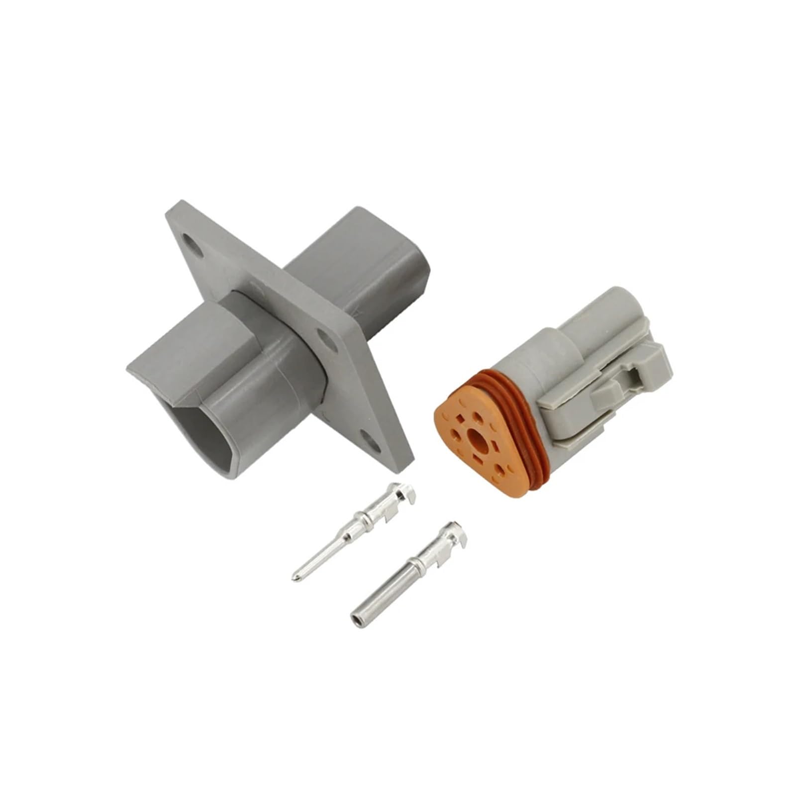 1 Satz 3-poliger DT-Stecker/Buchse, grau, IP67, wasserdichter elektrischer Kabelverbinder mit festem Kontakt und Dichtungsstecker, DT06-3S/DT04-3P-L012 von UHNYTRV