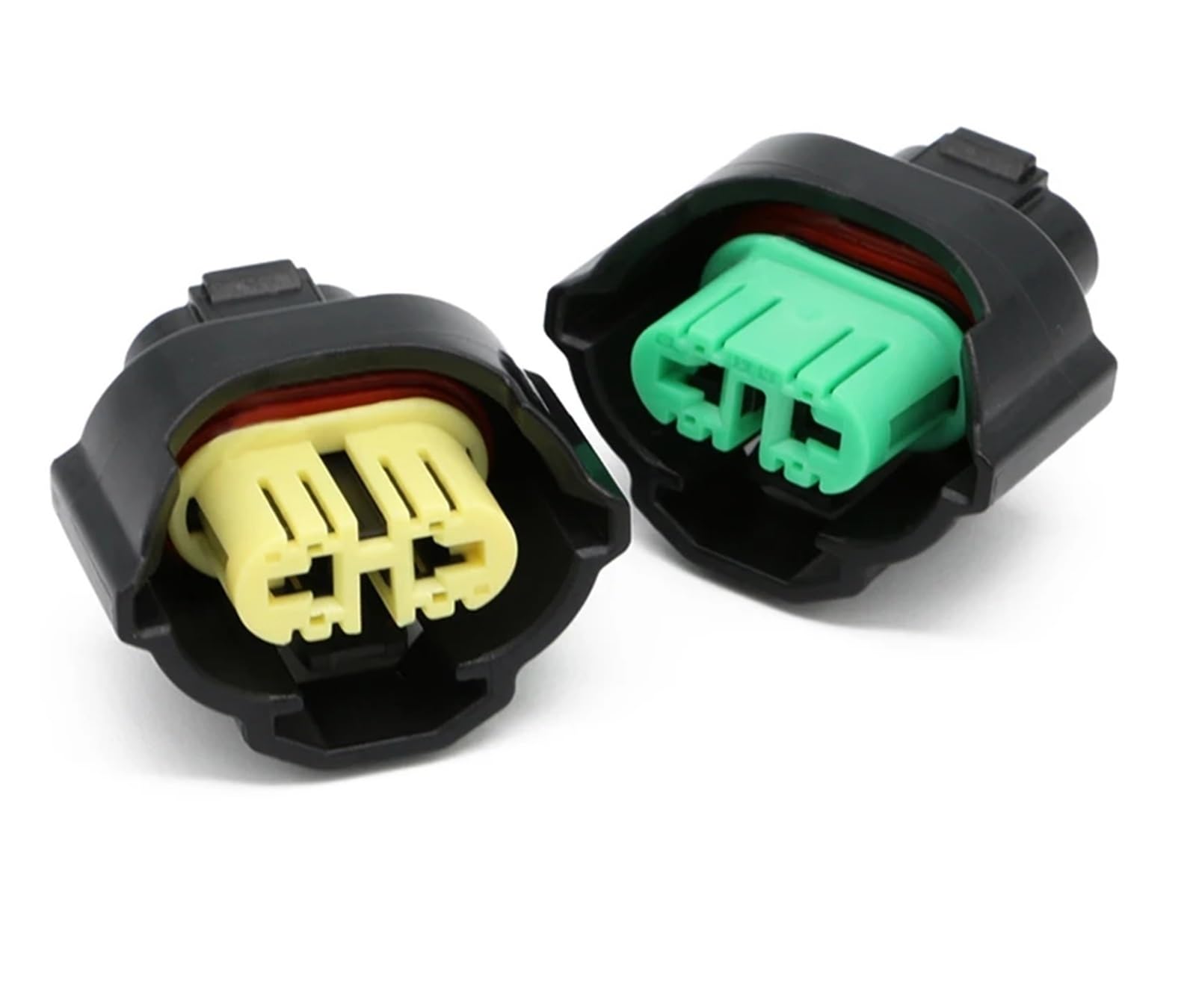 UHNYTRV 1/5/10/20/50 Sets 2 Pin Gehäuse H11 Birne for Nebel Licht Elektrische Auto Automobil Wasserdicht kabelbaum Schwarz Verdrahtung Stecker(Army green,20 SETS_2P) von UHNYTRV