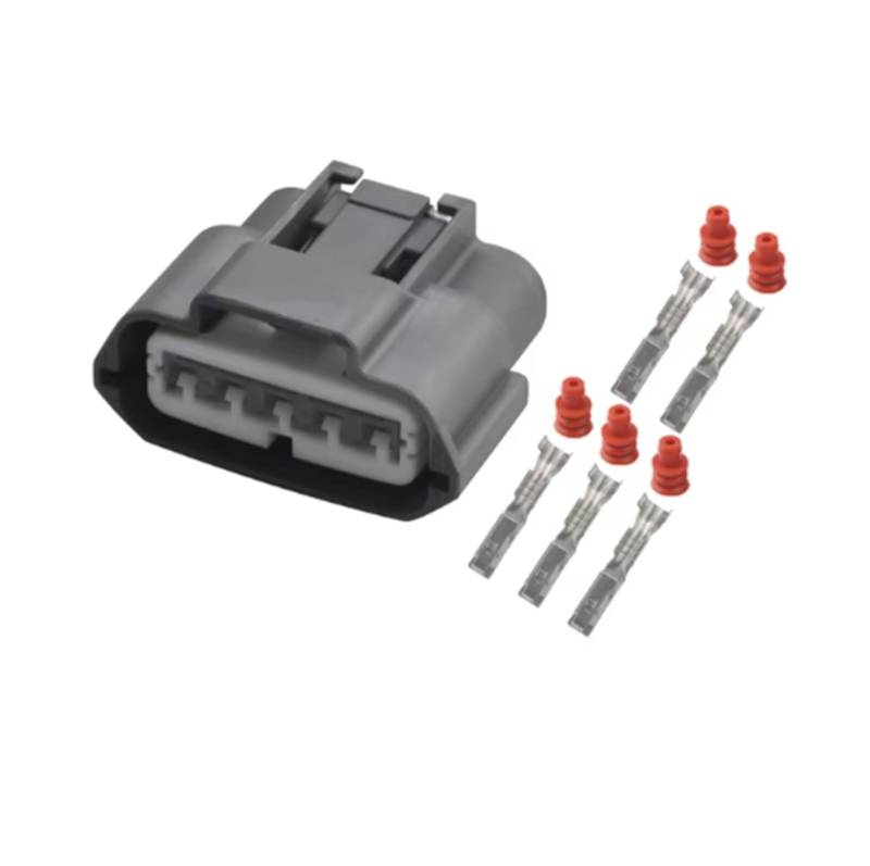 UHNYTRV 1/5/10/20/50 Sets 5 Pin Automobil Weibliche Grau Stecker Buchse for Wasserdichte Kabel Verdrahtung Stecker Gehäuse 6189-0848(50 SETS_5P) von UHNYTRV