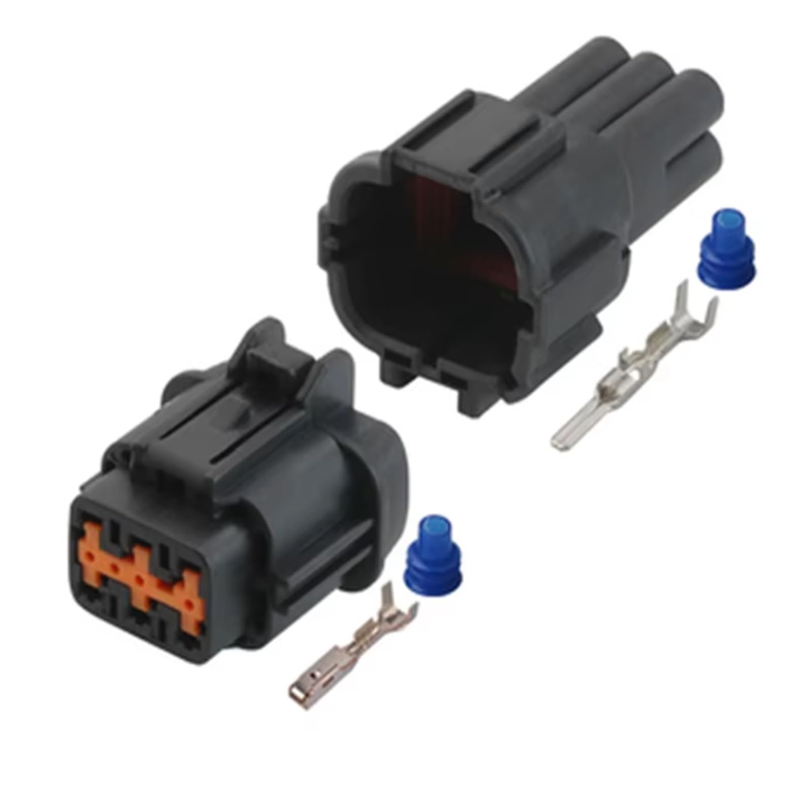 UHNYTRV 1/5/10/20/50 Sets 6 Pin Automotive Wasserdicht Elektrische Kabelbaum Versiegelt Männlich Weiblich Stecker Schwarz Stecker 6185-1173(6p female male,5 sets) von UHNYTRV