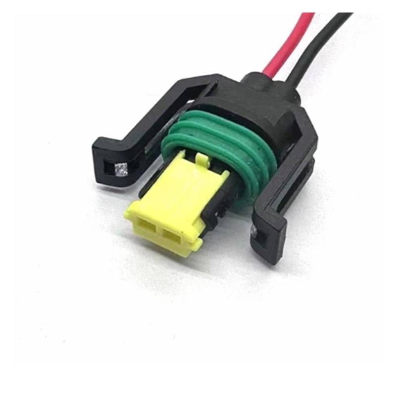 UHNYTRV 1/5/10/20 Sets 2 Pin Automobil Kraftstoff Elektrische Düse Stecker Kabelbaum Auto Zylinderkopf Wasserdichte Weibliche stecker 444040-2(With 20AWG wire,1 Set) von UHNYTRV