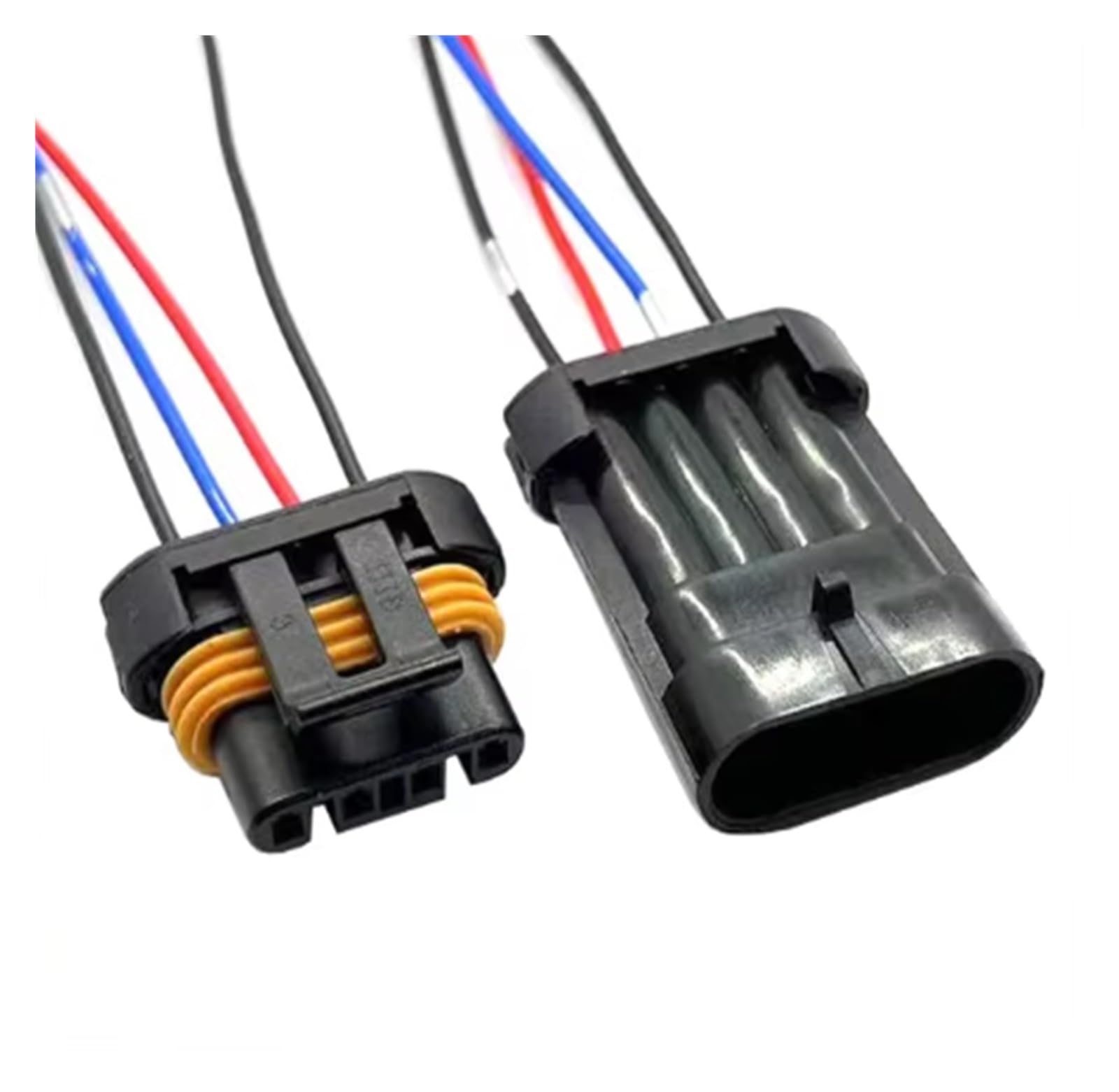 UHNYTRV 1/5/10/20 Sets 4 Pin Männlich Weiblich Lichtmaschine Automobil Stecker Sauerstoff Sensor O2 Stecker Anwendbar Zu 12186568(4p male female,1 set) von UHNYTRV