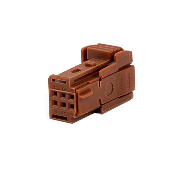 UHNYTRV 1/5/10/Sets 6 Pin 63080 sind geeignet for Kabelbaumstecker, wasserdichte Schnellkupplungshülle 98298-0001(6p Brown,5 sets) von UHNYTRV