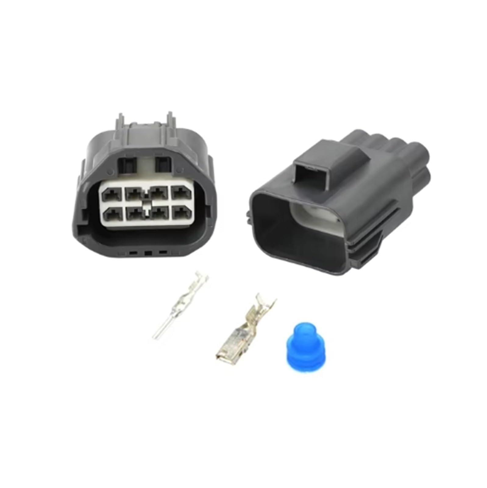 UHNYTRV 1/5 Sets 8 Pin Auto Wasserdichten Stecker DJ7087-2.8-11 Anwendbar Auf Und Hinten Stoßstange Radar Kabelbaum Stecker(8p male female,5 sets) von UHNYTRV