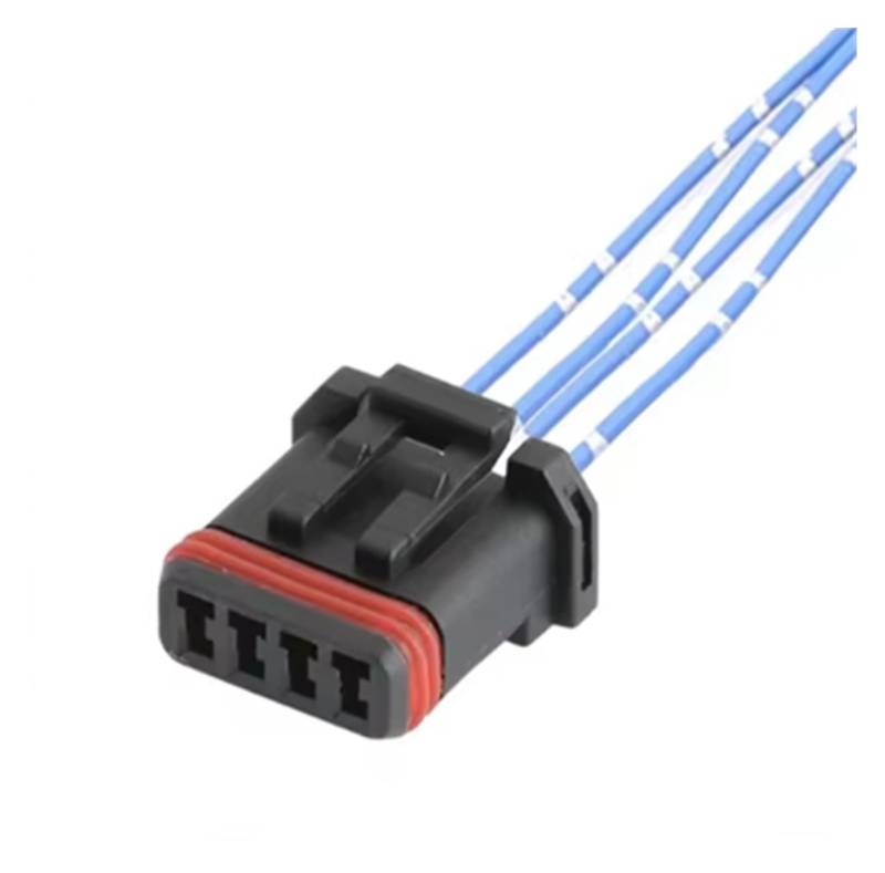 UHNYTRV 1 / 4 Pin Weiblich Männlich Auto Wasserdichten Stecker Auto Rückspiegel Heizung Kabelbaum Steckdose MX19004S51 MX19004P51(4p female A) von UHNYTRV