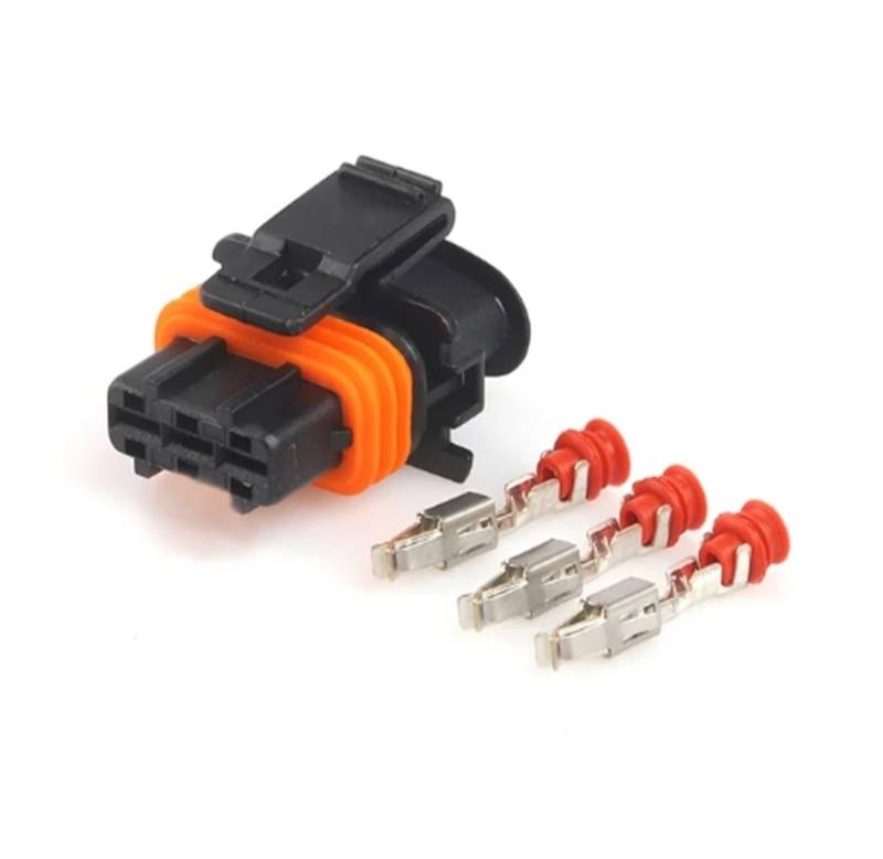 UHNYTRV 1 Set 3 Pin 3,5 Mm Wasserdicht Automotive Sensor Stecker Auto Kraftstoff Druck Weiblich Männlich Stecker / 1928403110 1928404073(Follow me cheaper-01,1 Set) von UHNYTRV