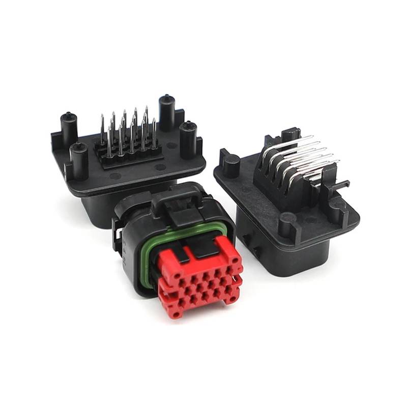 UHNYTRV 1set 776273-1 AMP 14Pin ECU Automotive Stecker Wasserdicht Versiegelt Kabelbaum Weibliche Terminal Stecker 776262-1 776267-1(Seal) von UHNYTRV