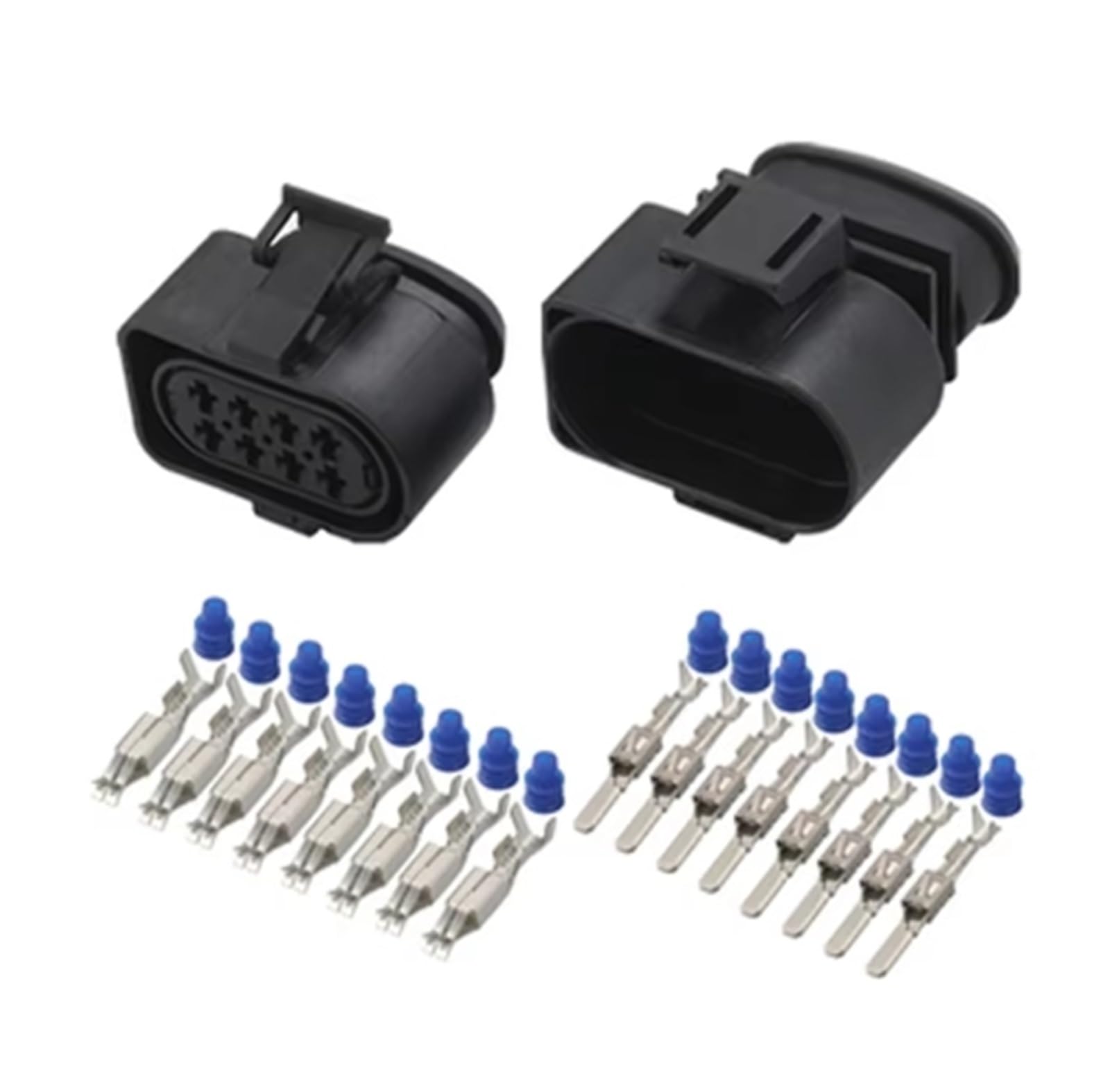 UHNYTRV 2/5/10 Sets 8 Pin Automobil Öl Kraftstoff Spray Düse Schwarz Stecker Common Rail Kurbelwelle Sensor Anwendbar for 3A00973834 3A097373(8p female male,10 sets) von UHNYTRV