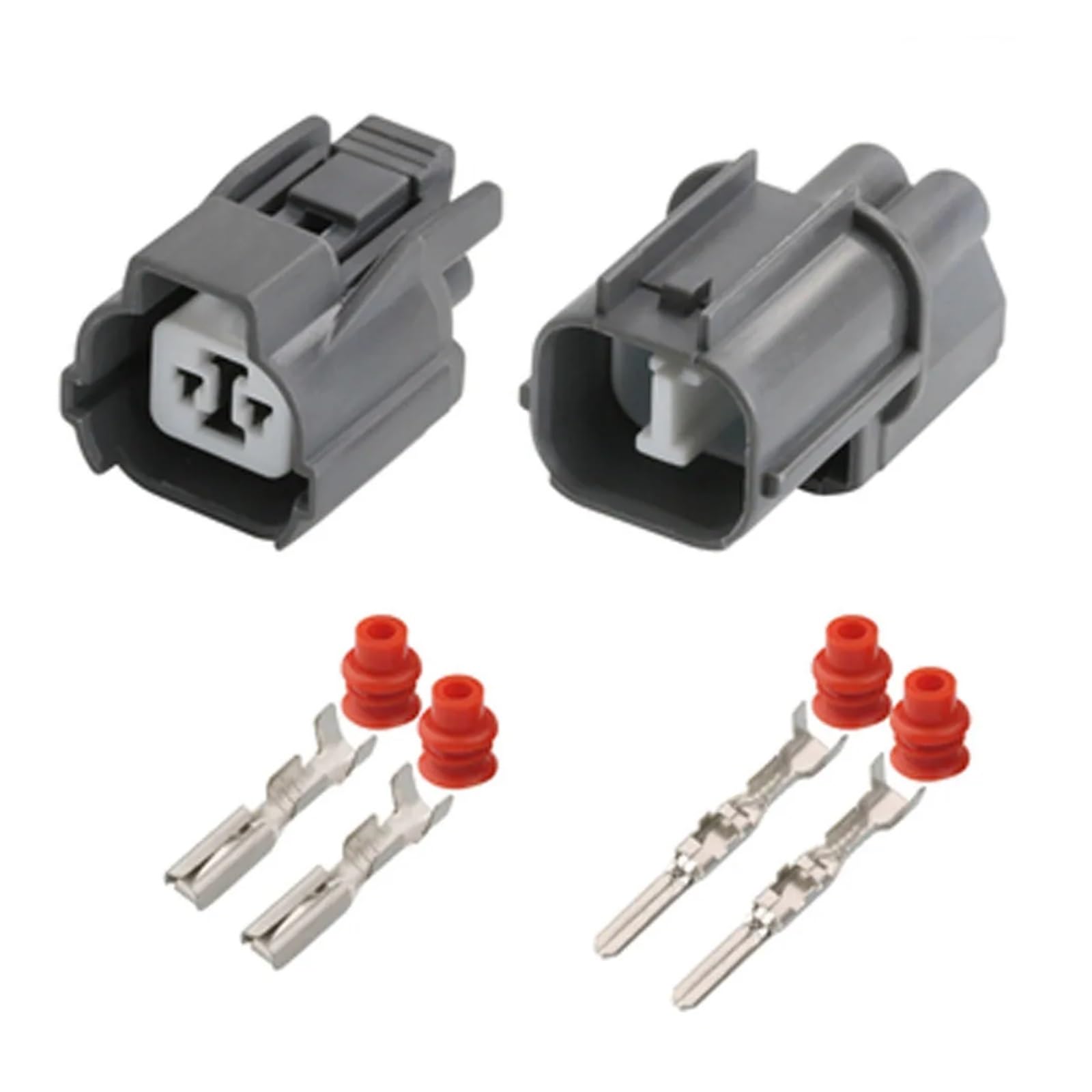 UHNYTRV 2 Pin 2,0 mm 6181-0070 6189-0129 Autohupenstecker, wasserdichter Lautsprecherstecker(Male and Female,20 Sets) von UHNYTRV