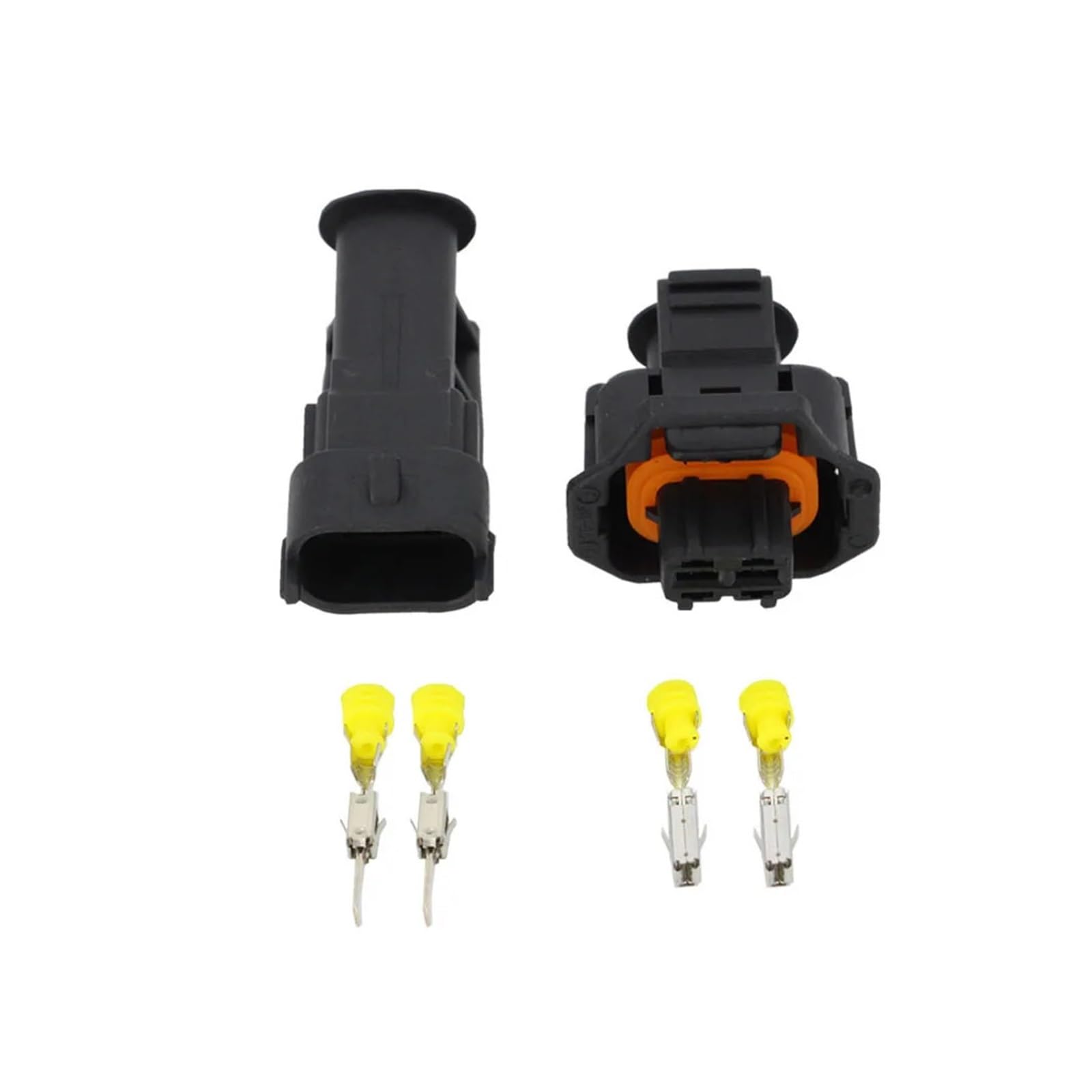 UHNYTRV 2 Pin DJB7029Y-3.5-11/21 Buchse und Stecker 3,5 mm Auto-Sensor-Stecker wasserdichter elektrischer Drahtanschluss(5 Sets) von UHNYTRV