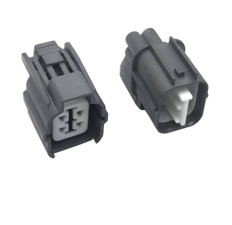 UHNYTRV 2 Sätze 4-poliger HW-versiegelter Auto-Stecker/Licht, Lampe, Motor, passend / O2-Sensor-Stecker(Male female) von UHNYTRV