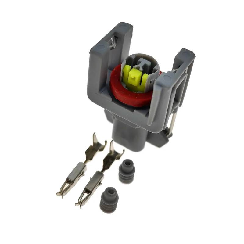 UHNYTRV 2-poliger Auto-Kraftstoff-Sprühdüsen-/Ölzerstäuber-Stecker, 2-poliger elektrischer Auto-Stecker DJ70229A-1.5(50 Sets) von UHNYTRV