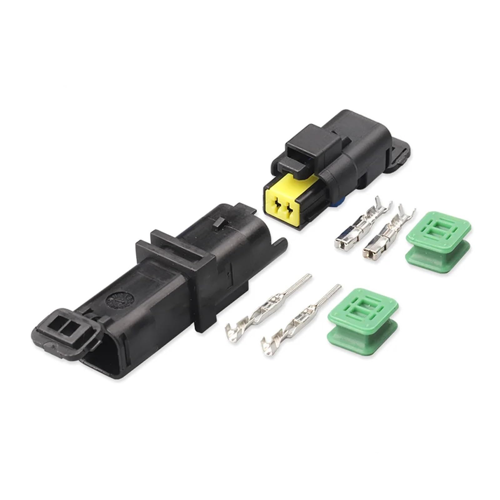 UHNYTRV 2-poliger Auto-Stecker, FO-Blinkerstecker, FO-Lampenfassung, 2P FCI-Auto-Sensor-Stecker 211PC02280081 211PC022S0049(Male and female,20 SETS) von UHNYTRV