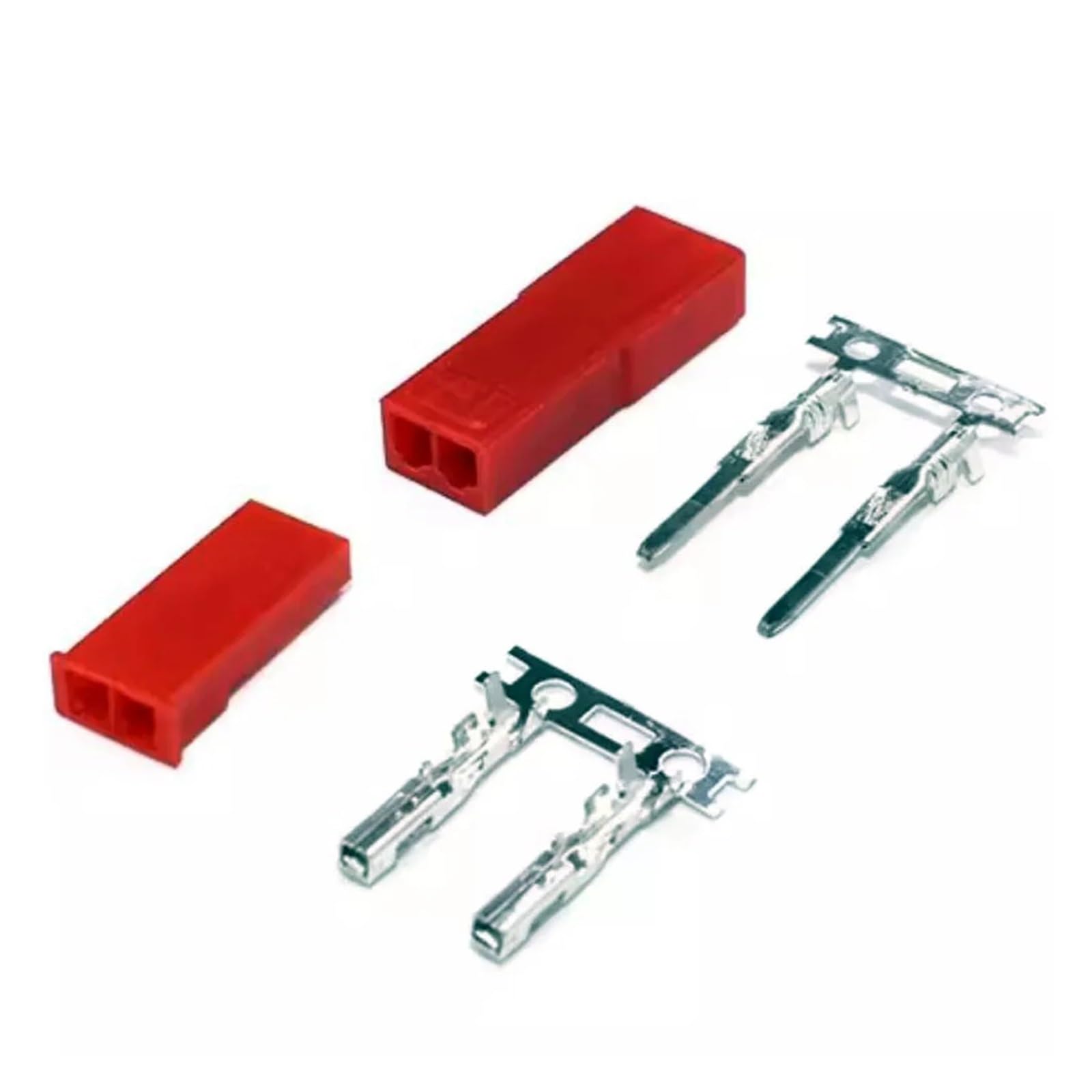 UHNYTRV 2Pin 2,54 mm JST-2P elektrische Steckverbindersätze, anwendbar/LED/Auto/elektronisches Spielzeug usw.(Rosso,200 Sets) von UHNYTRV