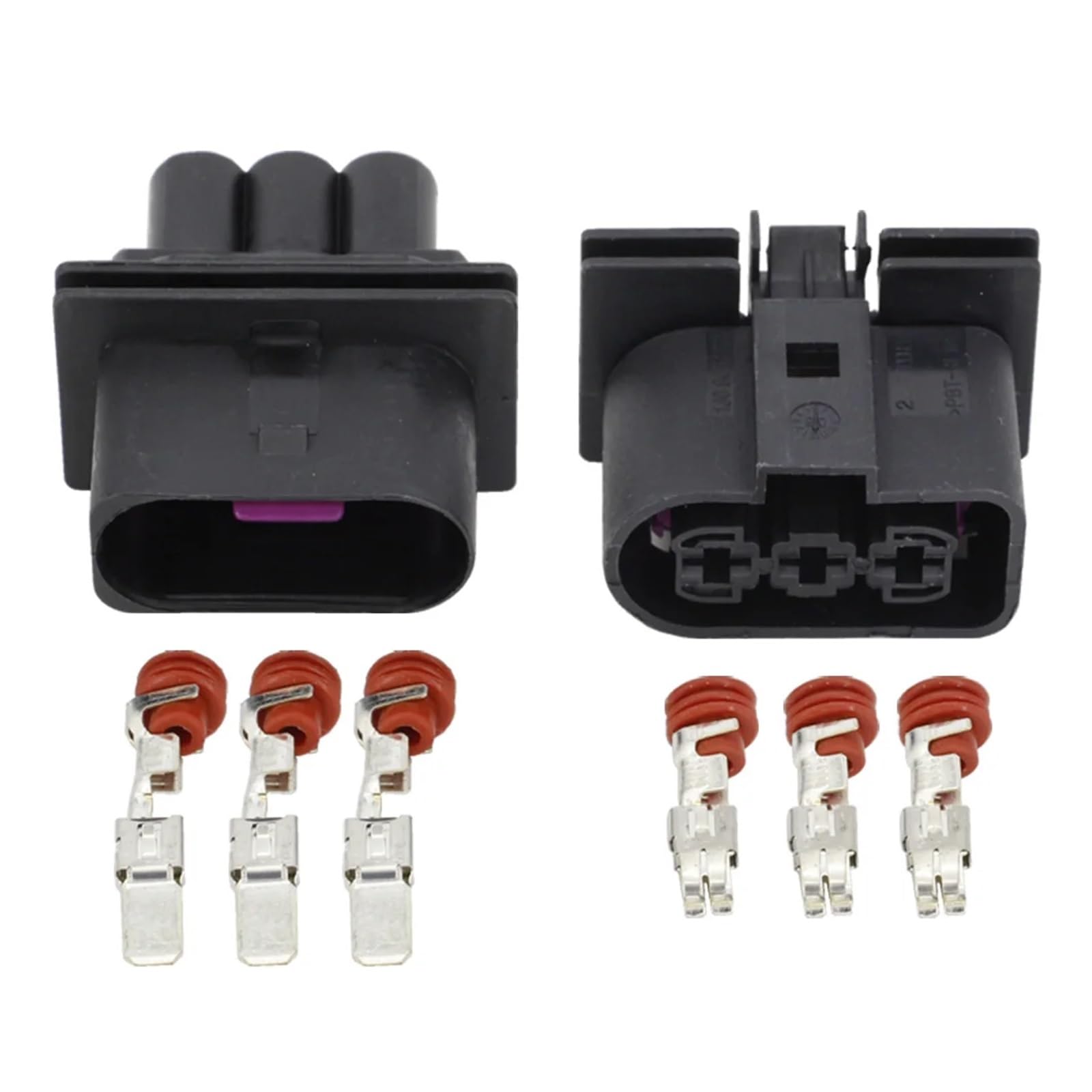 UHNYTRV 3-polig 1J0 906 443 Lüfterstecker Kühlerstecker Klemmenstecker DJ70328-6.3-11/21 3P(5 sets male female) von UHNYTRV