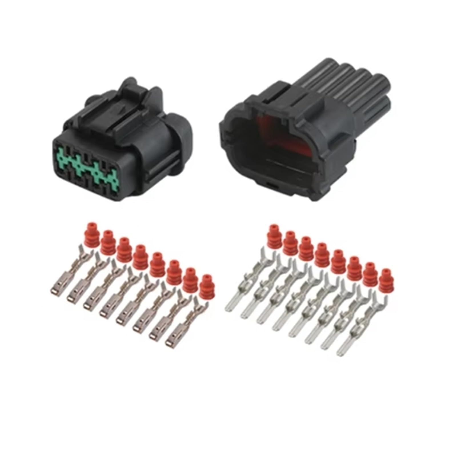 UHNYTRV 5/10 Sets 8 Pin Anwendbar Auf Vorne Stoßstange Große Licht Verdrahtung Stecker Schwarz Männlich Weiblich Stecker PB291-08827 PB295-08820(8p female,5 sets) von UHNYTRV