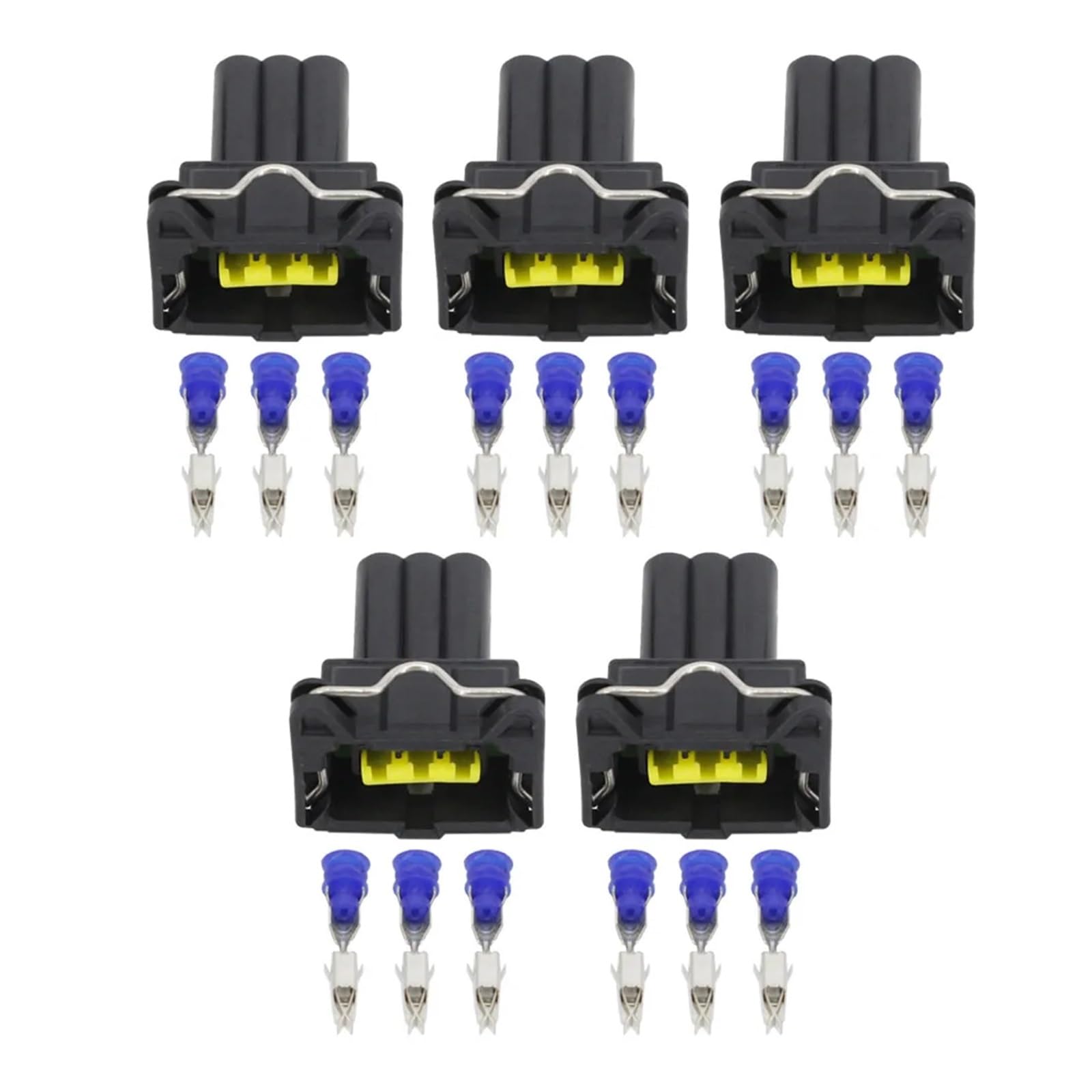 UHNYTRV 5 Sätze 3 Pin Jacke Sensorstecker Automotive Wasserdichten Stecker Mit Terminal DJ7033C-3.5-21 von UHNYTRV