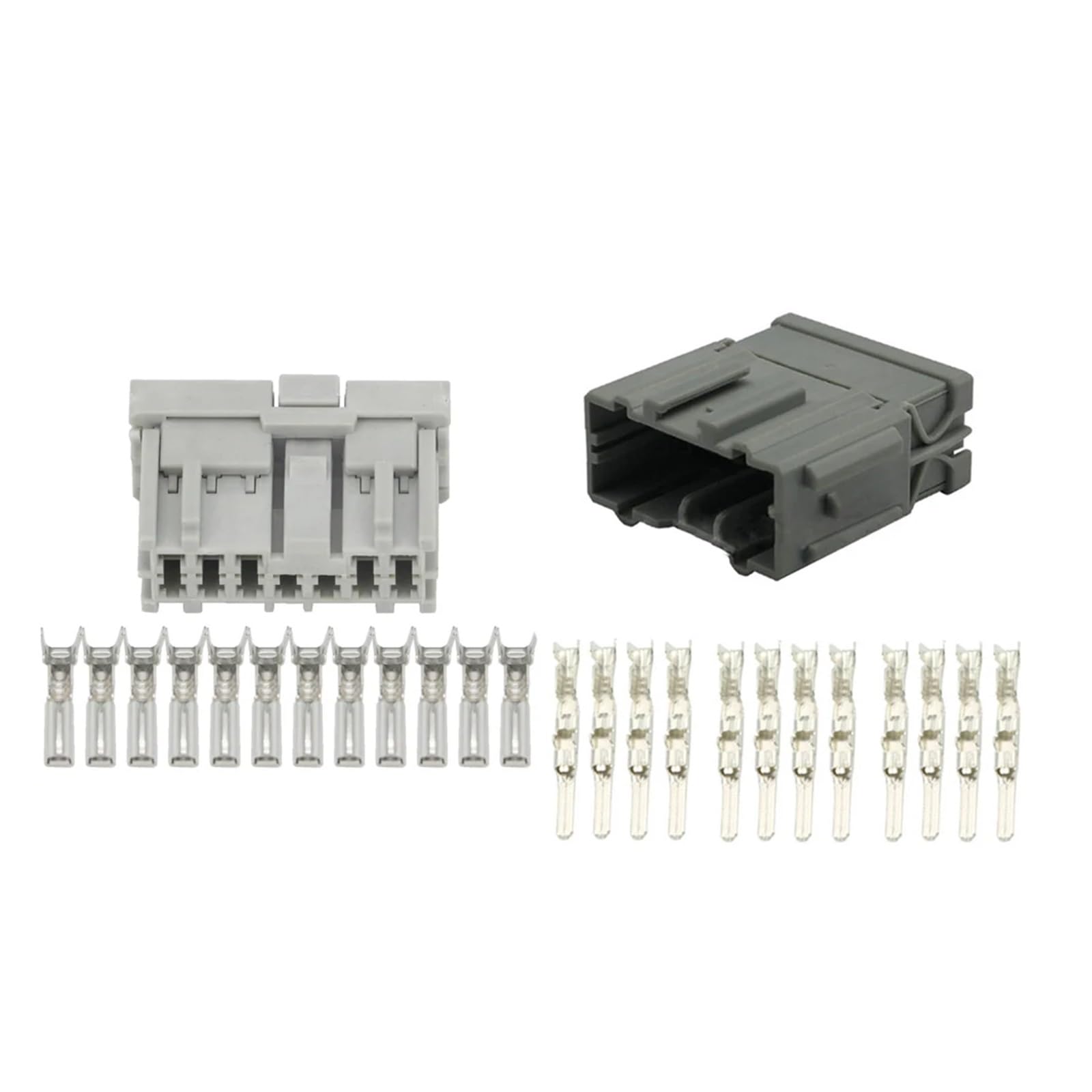 UHNYTRV 5 Sets 12 Pin 6098-0252/6098-0251 Klemmen Licht Grau Automotive Anschlüsse Auto Stecker Mit Terminals DJ7126-2,2-11/21 12P von UHNYTRV