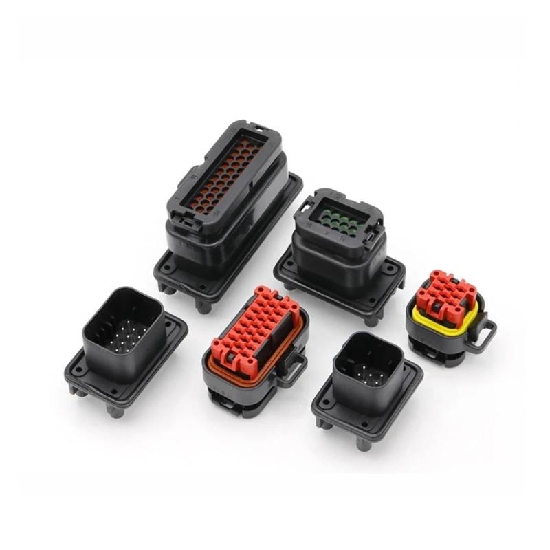 UHNYTRV 5PCS Auto ECU Controller Stecker 8 14 23 35Pin Weibliche Wasserdicht Versiegelt Stecker Mit Terminal 770680-1 776273-1 776164-1(35PFemale,5 PCS_BLACK) von UHNYTRV