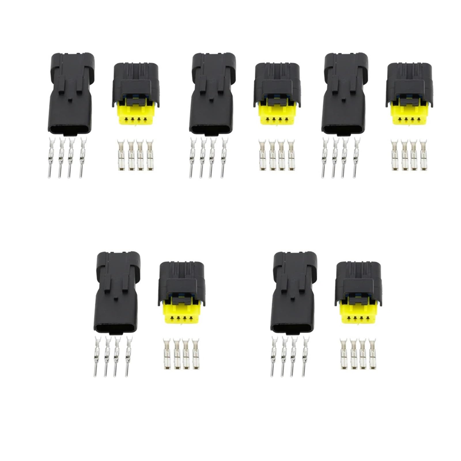 UHNYTRV 5sets 4 Pin DJ7047B-1,5-11/21 Weiblich Männlich Schalten Licht Stecker Lampe Buchse Auto Sensor Stecker von UHNYTRV