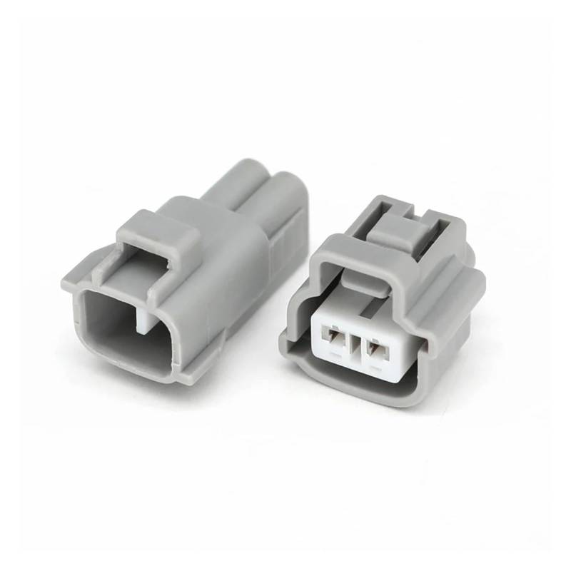 UHNYTRV 6189-0199 2-poliger Auto-Stecker, wasserdichte Verkabelung, männlicher weiblicher Stecker, zusätzliche Klemme und Dichtung(Male Haus) von UHNYTRV