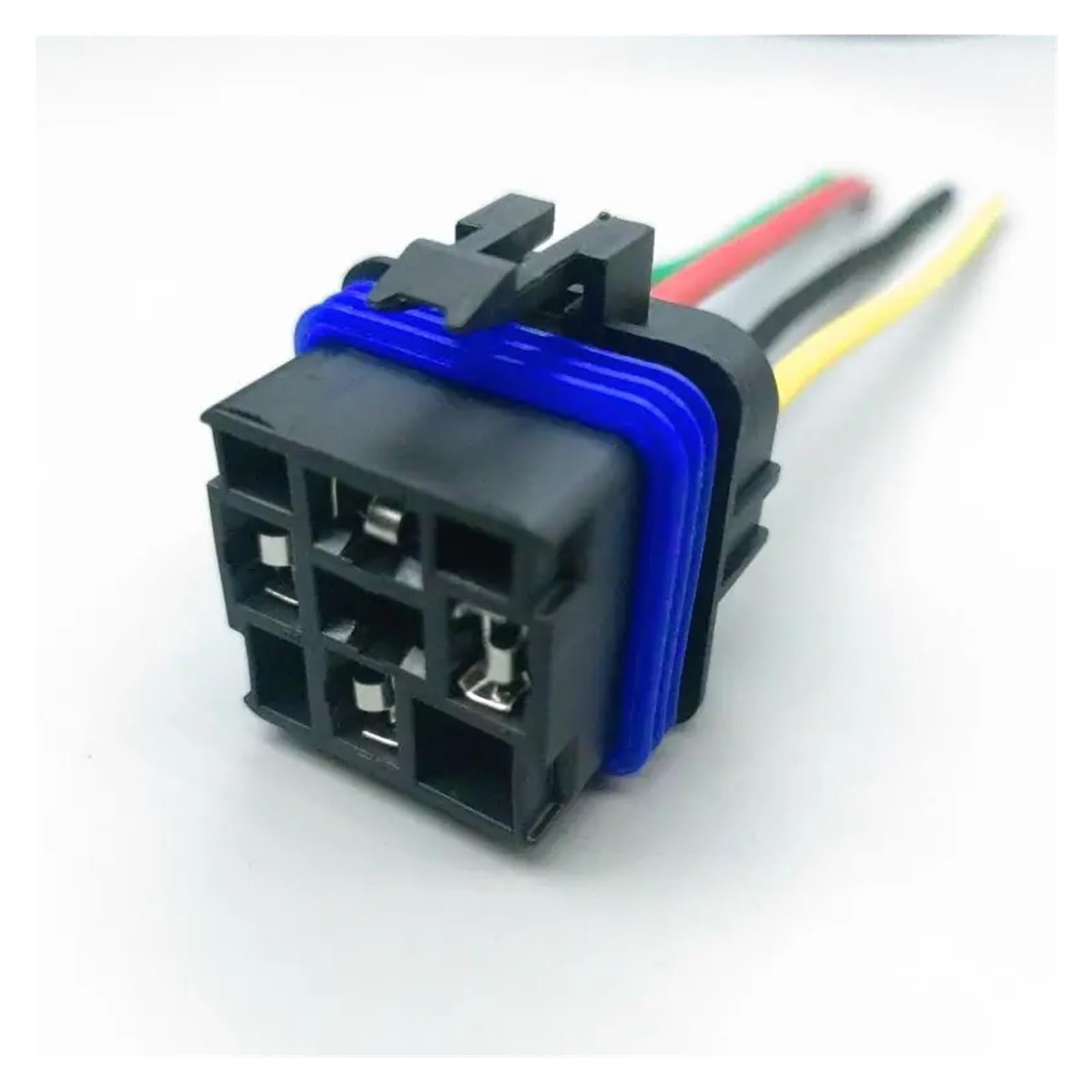 UHNYTRV Auto Auto Automobil Relais Versiegelt Wasserdicht Integrierte Verdrahtete DC12V/24V 40A 5Pin 4pin Auto Relais + Halter mit 150mm Länge Drähte(4P 24V 15CM) von UHNYTRV