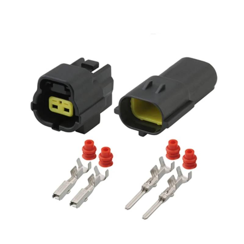 UHNYTRV DJ70236Y-1.8 2Pin 1,8 mm Auto-Stecker, 2P Auto wasserdichter Sensorstecker, elektrischer Auto-Stecker(Male Female,50 Sets) von UHNYTRV