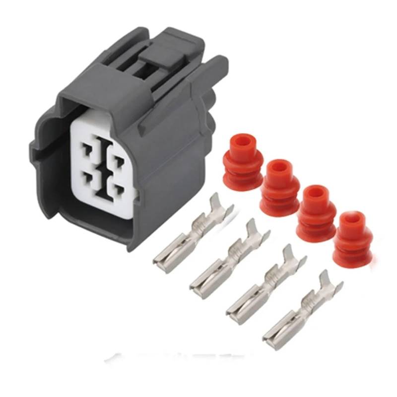 UHNYTRV DJ7046-2 4Pin Auto Sauerstoff Sensor Stecker Stecker, 4P Auto Scheinwerfer Schalter Stecker(Female,5 Sets) von UHNYTRV