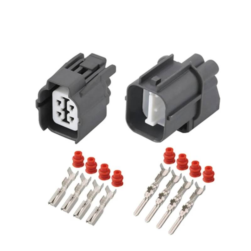 UHNYTRV DJ7046-2 4Pin Auto Sauerstoff Sensor Stecker Stecker, 4P Auto Scheinwerfer Schalter Stecker(Male Female,20 Sets) von UHNYTRV