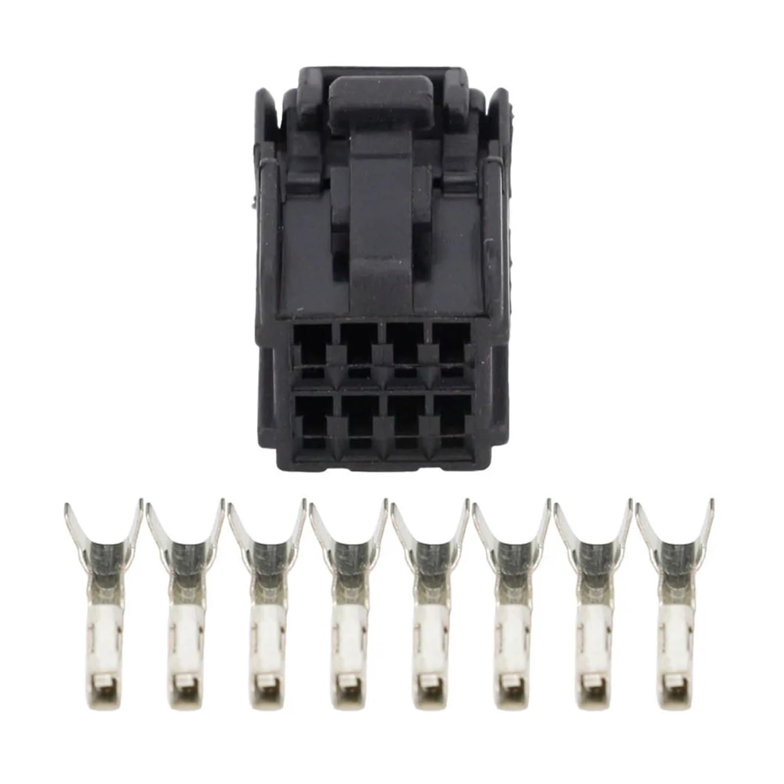 UHNYTRV 8 Pin Schwarz Auto Harness Stecker Auto Fensterheber Montage Stecker Mit Terminal DJ7084-1,2-21 8 P(5 Sets) von UHNYTRV